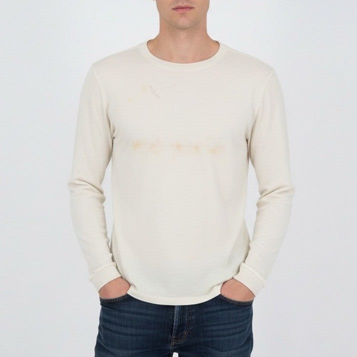 Allbirds T-Shirt Mens Large Off White Crew Neck Long Sleeve Outdoor Streetwear