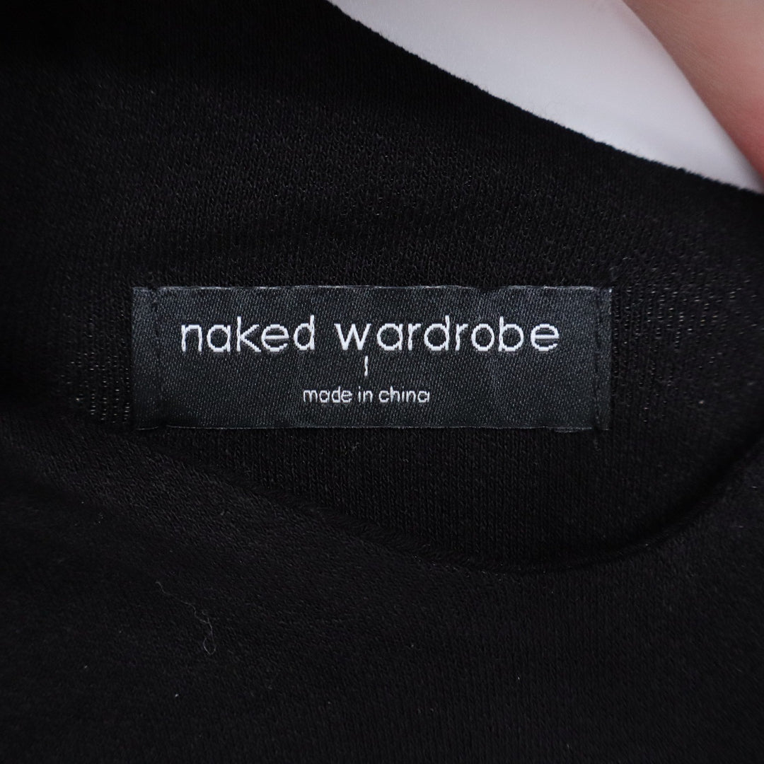 Naked Wardrobe Womens One Shoulder Mini Dress Black NW-D2062 Size L