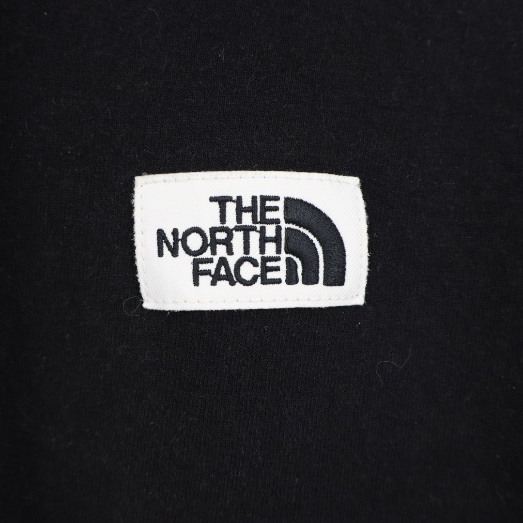 The North Face Hoodie Mens Medium Black Cotton Long Sleeve Kangaroo Pockets