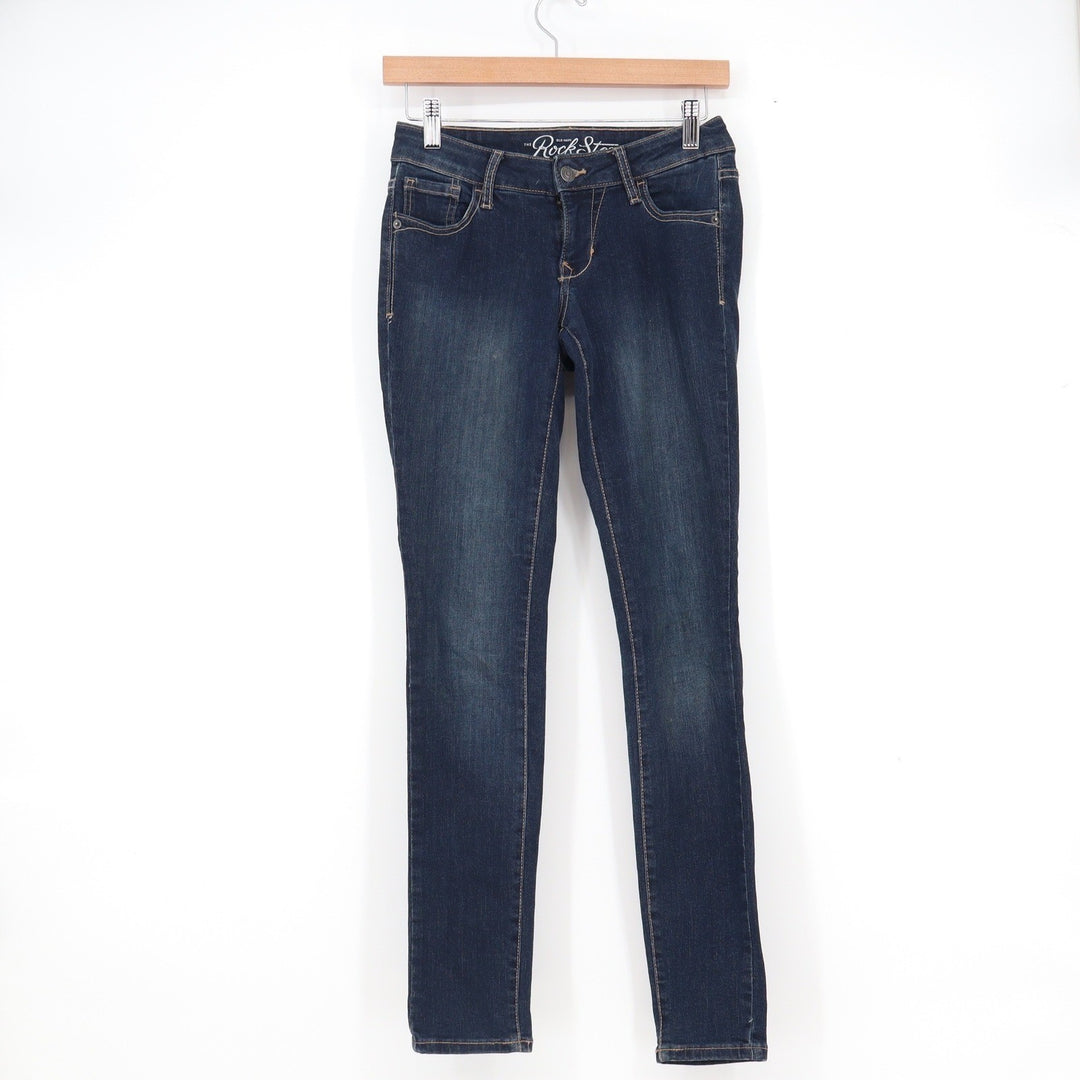 Old Navy The RockStar Skinny Jeans Dark Wash Blue Size 6 Regular Stretch Denim