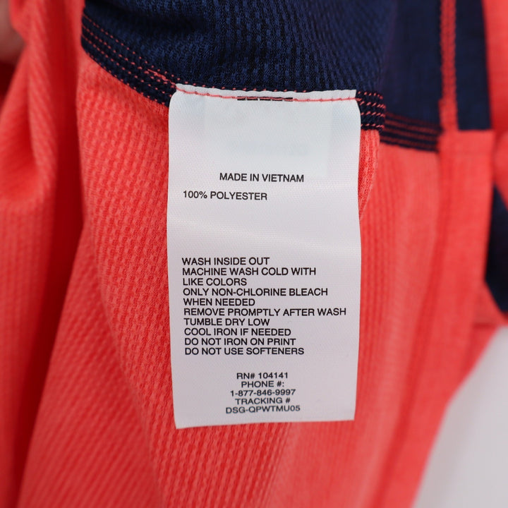 DSG Boys XL Pieced Graphic Movement Tee Cabana Coral Navy Basketball 1989 NWT