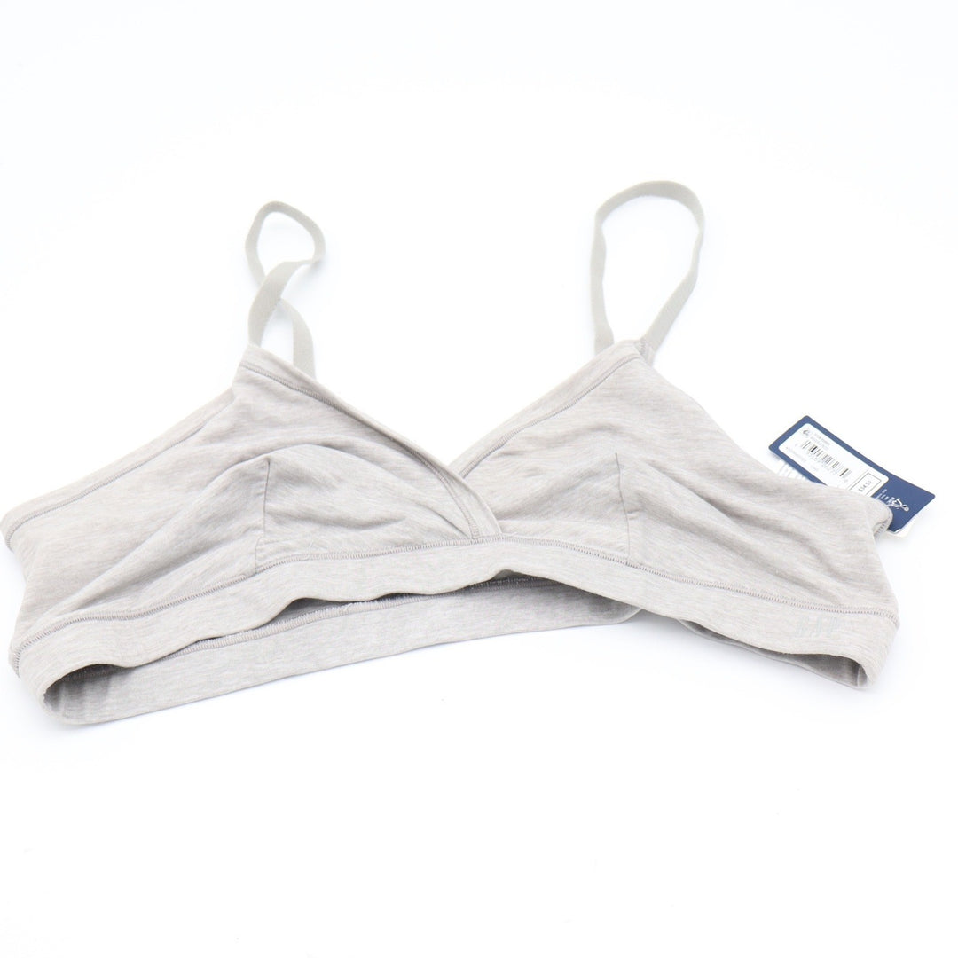 GapBody Bralette Womens L Breathe Light Heather Gray Adjustable Straps NEW