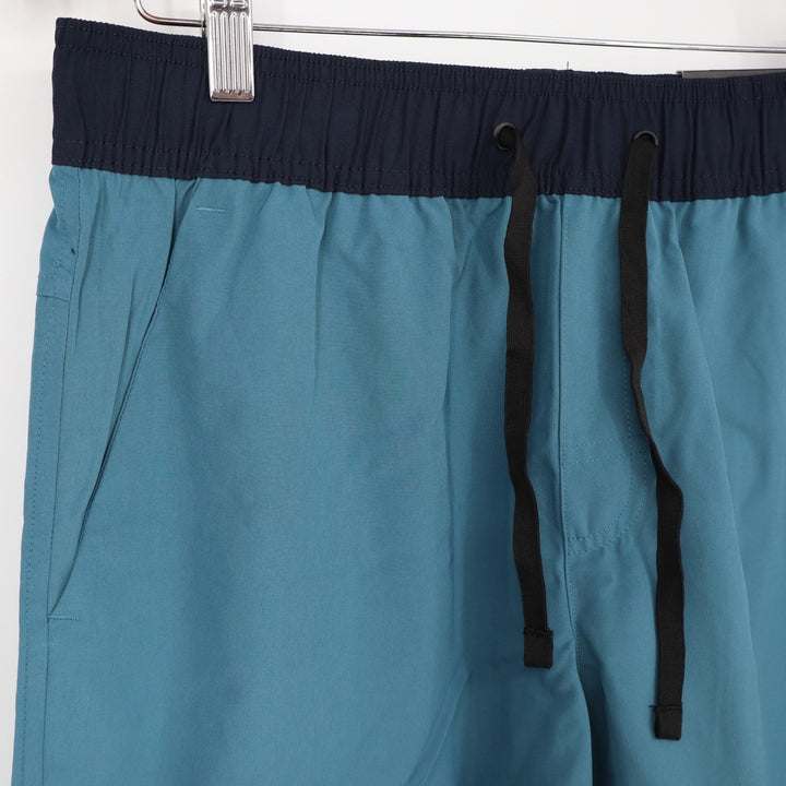 RBX Mens Performance Training Shorts Teal Navy Blue Size M 7 Inseam NWT