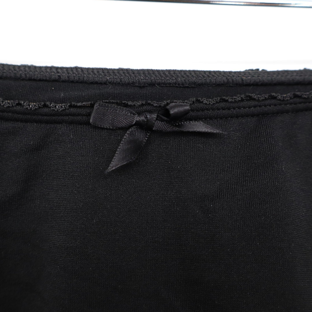 Wild Fable Seamless Mini Skort Women's Medium Black Stretch Nylon Lace Trim