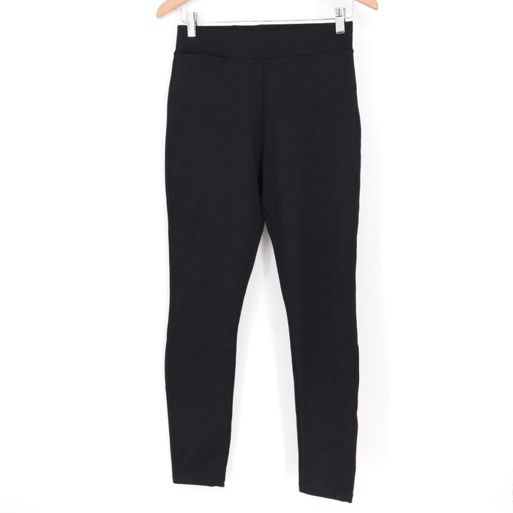 American Giant Black Ponte Slim Pant High Rise Size 6 Made In USA