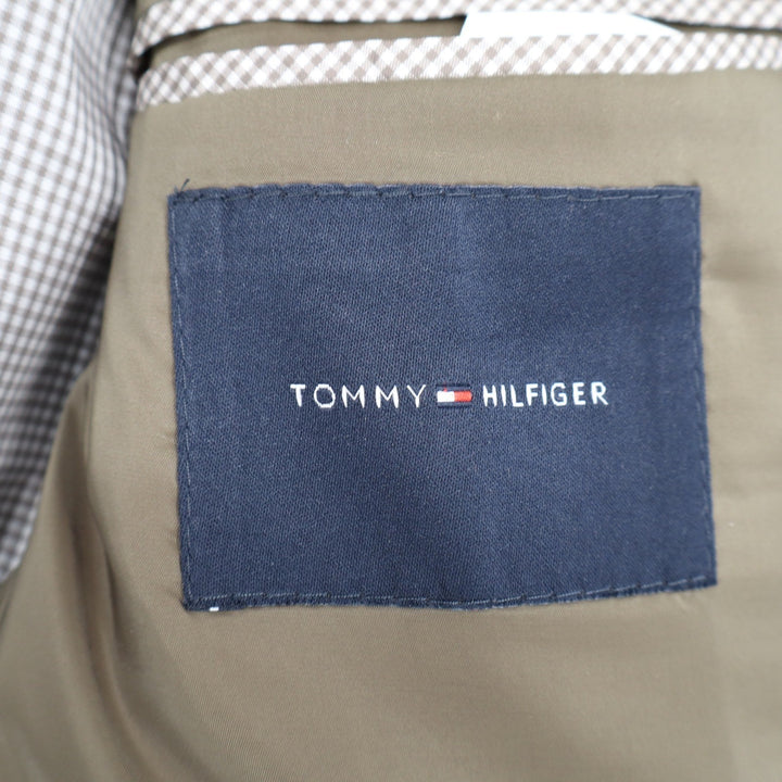 Tommy Hilfiger Mens 40S Brown Wool Blend Two Button Blazer Sport Coat DVC 055