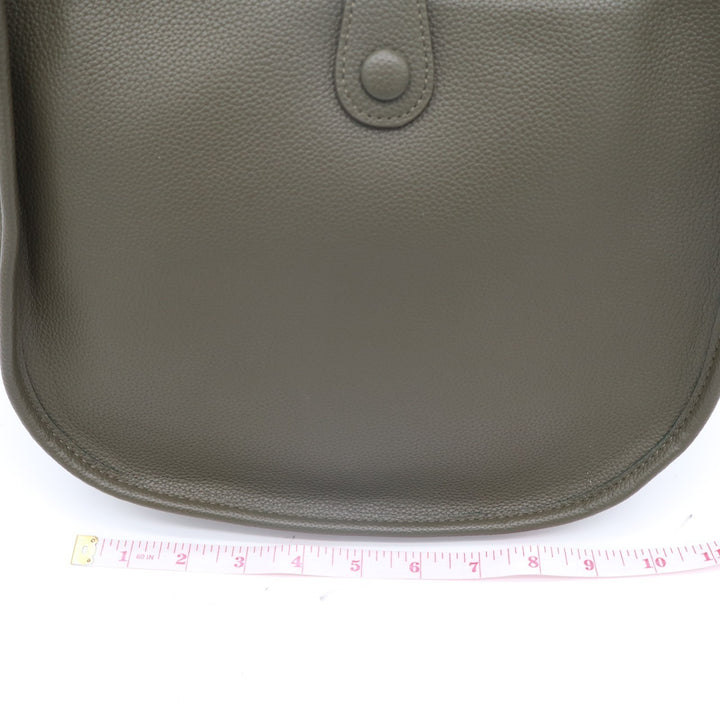 Womens Handbag Olive Green Leather Detachable Adjustable Strap Crossbody Bag