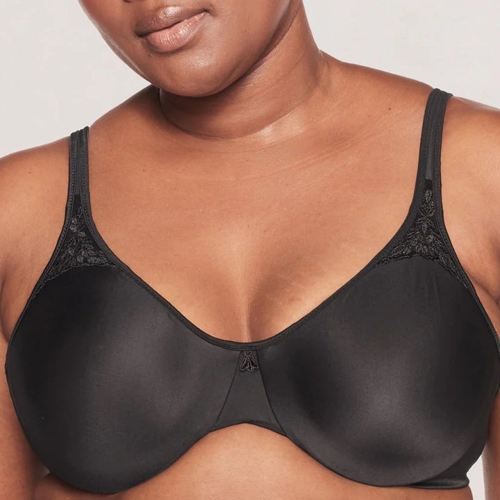 Bali Passion for Comfort Underwire Minimizer Bra Womens 38DD Black Seamless