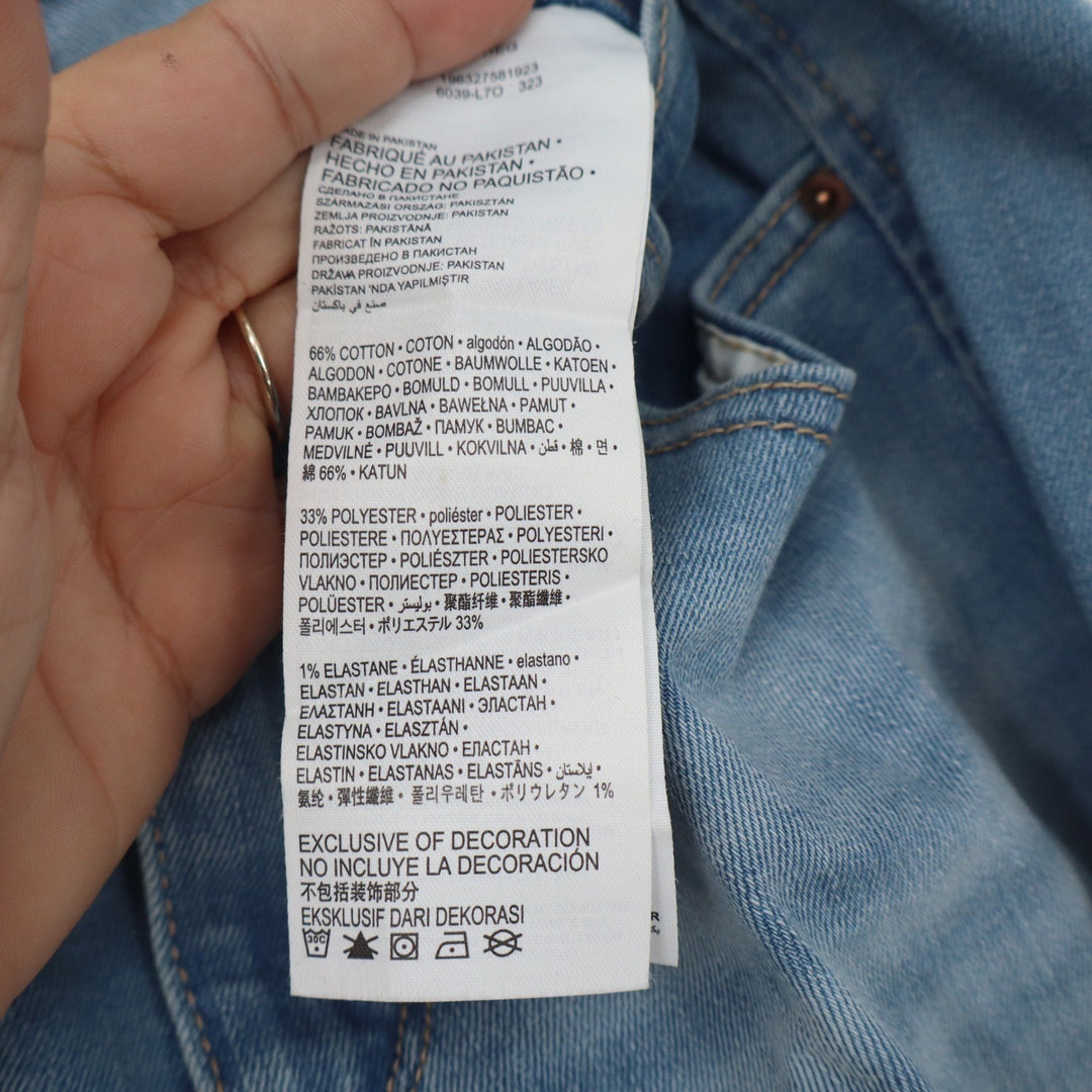 Signature by Levi Strauss Girls Skinny Jeans Light Wash Blue Size 18 Regular