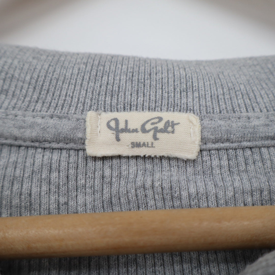 John Galt Brandy Melville Grey Ribbed Button Up Collared Cardigan Small