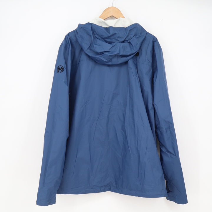 The North Face Rain Jacket Mens XL DryVent Blue Hooded Shell Excellent