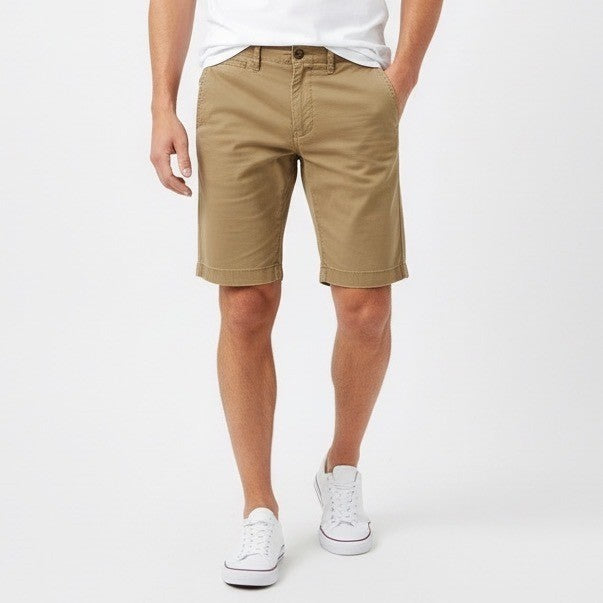 American Eagle Outfitters Chino Short Mens 34 Khaki Slash Pockets Outdoor Wear