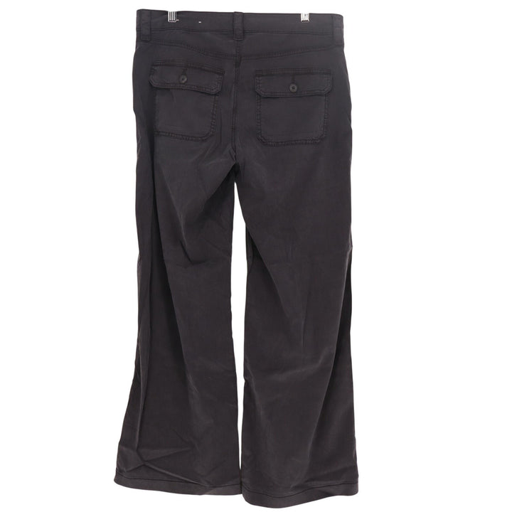 American Eagle Outfitters Baggy Utility Pants Womens 6 Black Stretch Wide Leg
