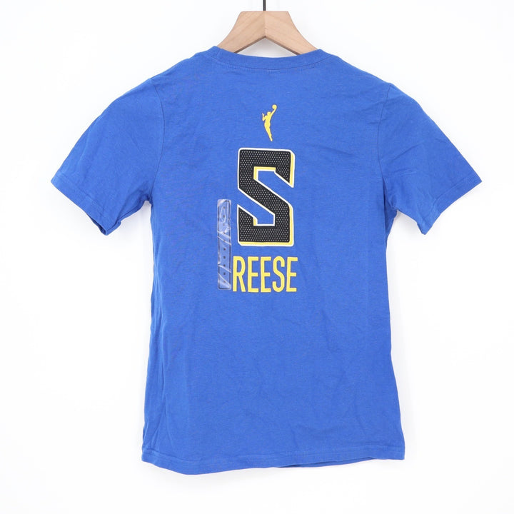 Nike Chicago Sky Angel Reese #5 SkyTown Rebel Edition Blue Youth T-Shirt S 8