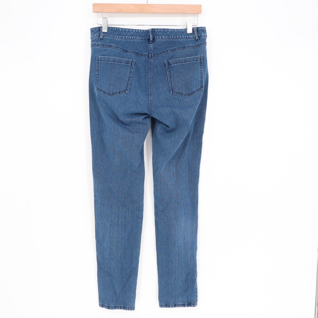 J.McLaughlin Lexi Straight Leg Jeans Medium Wash Blue Denim Womens Size 10
