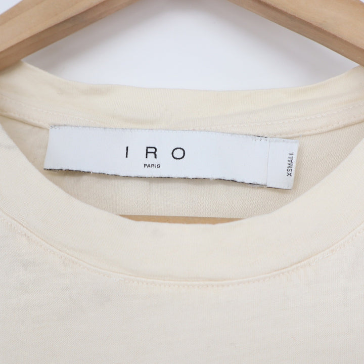 IRO Paris Mens Cream Off-White Cotton Crewneck Short Sleeve T-Shirt Size XS