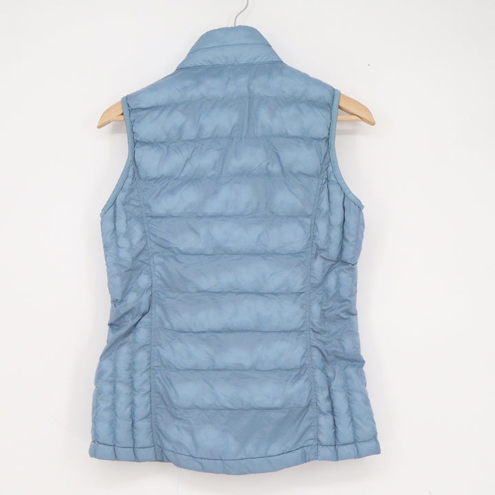 32 Degrees Heat Womens Blue Quilted Lightweight Puffer Vest Mock Neck Zip Up S