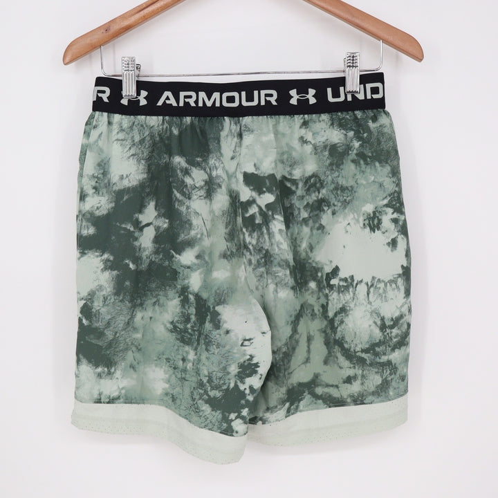Under Armour Mens Vanish Woven 6in Printed Shorts Green Marble Small