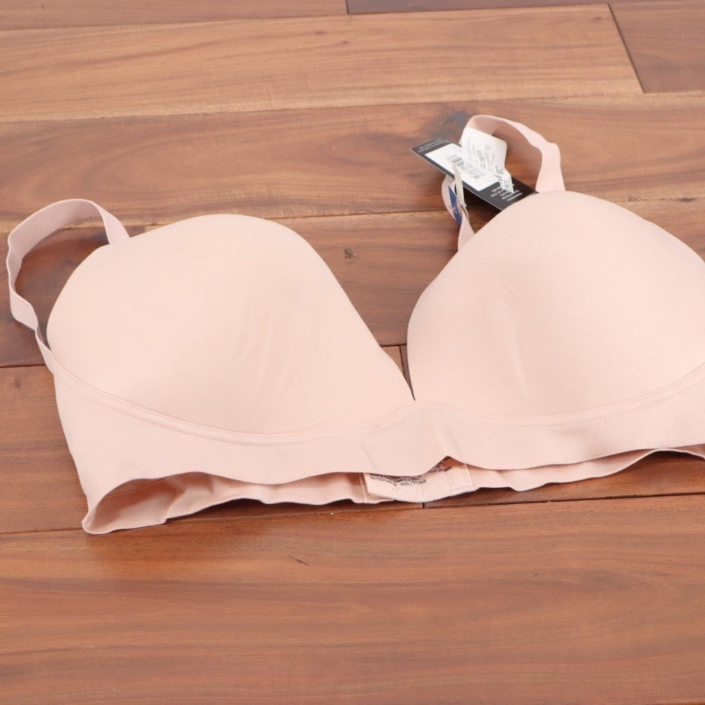 Bali Comfort Revolution Soft Touch Perfect Bra Womens XL Blush Wirefree Padded