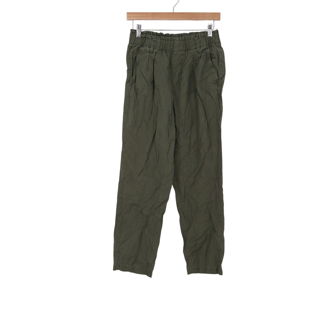 Sanctuary Olive Green Elastic Waist Tapered Pants XS Cotton Lyocell