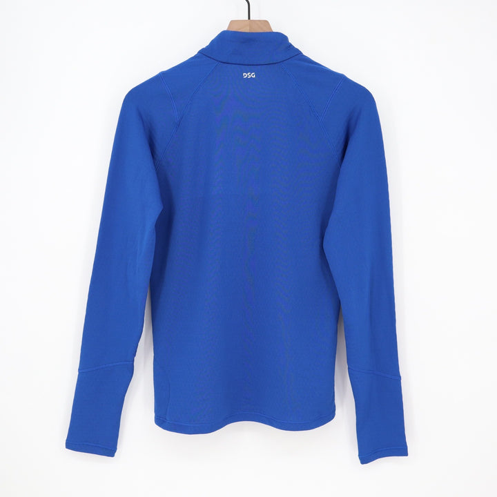 DSG Womens Run Grid 1/4 Zip Pullover Team Royal Blue Small