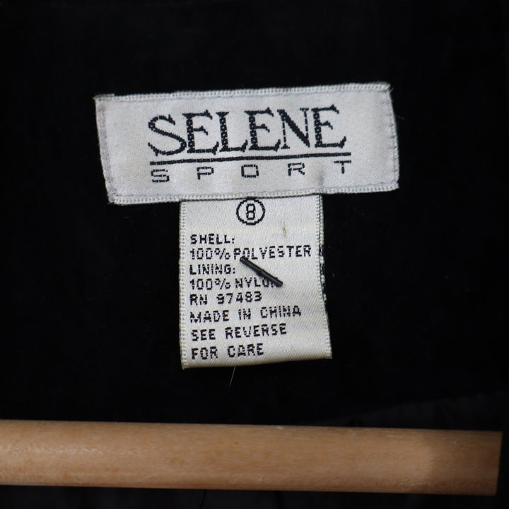 Selene Sport Blazer Womens 8 Western Studded Black Faux Suede Excellent