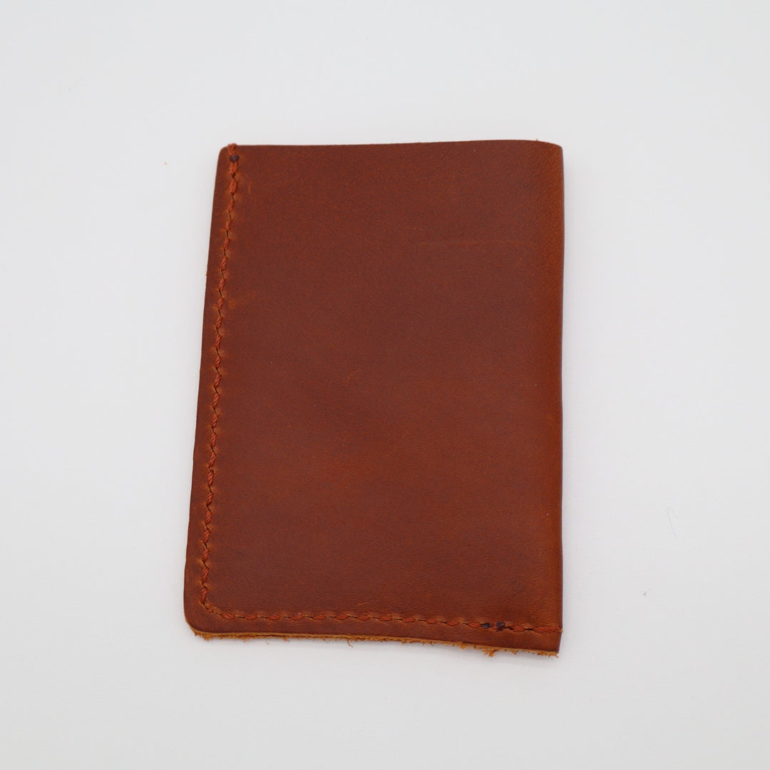 Portland Leather Goods Minimalist Womens Wallet Brown Leather Credit Card Slot