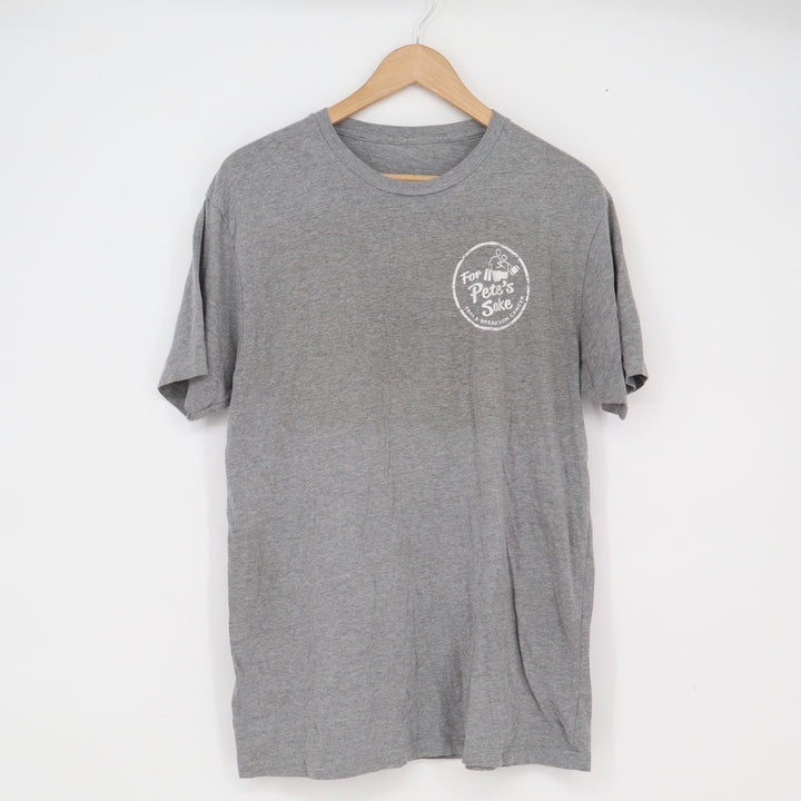 Unbranded T-Shirt Mens L Graphic For Pete's Sake Grey Heathered Excellent
