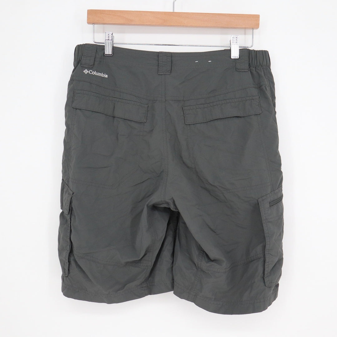 Columbia Silver Ridge Cargo Shorts Mens 34 Dark Grey Hiking Outdoor Nylon
