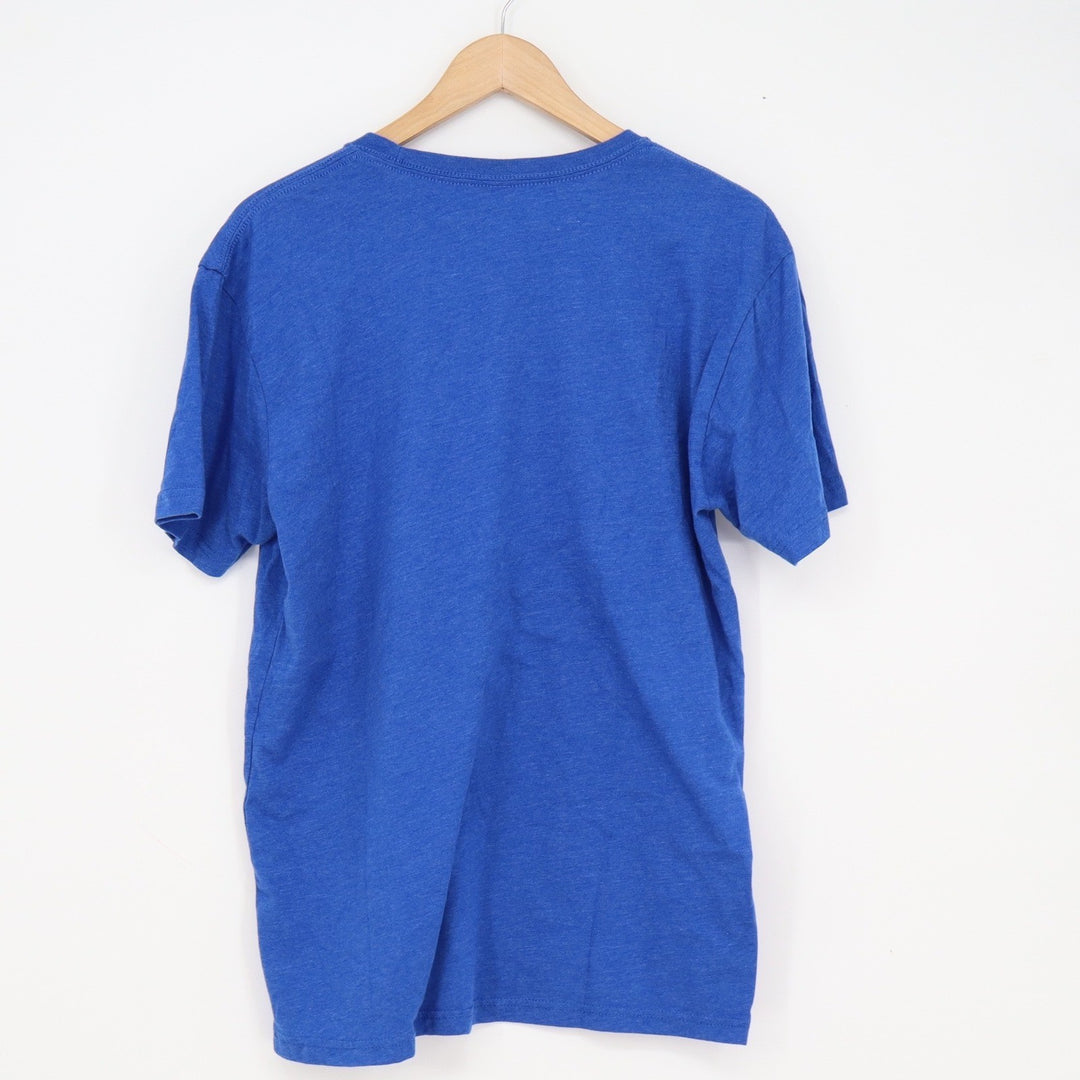 Next Level Saratoga Springs New York Graphic T-Shirt Blue Mens Large Heathered