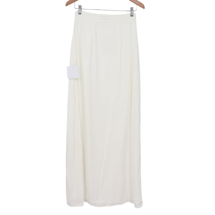 Lulus Heavenly Promise Two Piece Maxi Dress Women Small White Sheer Lace Detail