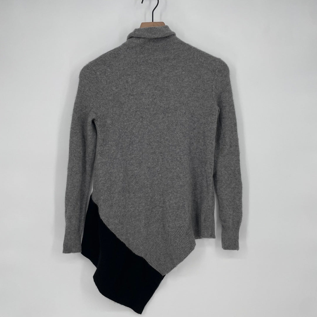 Saks Fifth Avenue Cashmere Asymmetrical Turtleneck Sweater Size SP