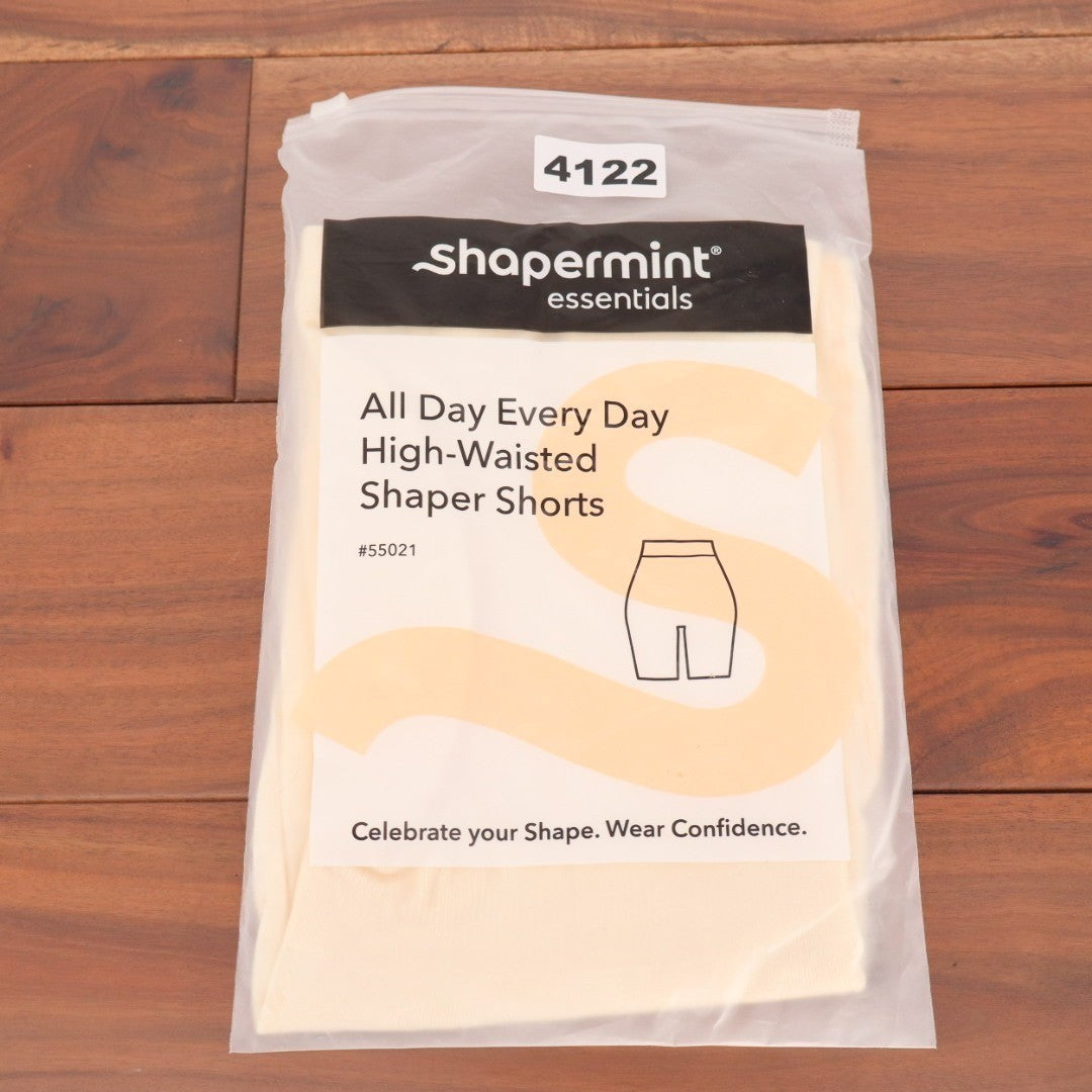 Shapermint Essentials All Day Every Day High Waisted Shaper Shorts M/L Beige