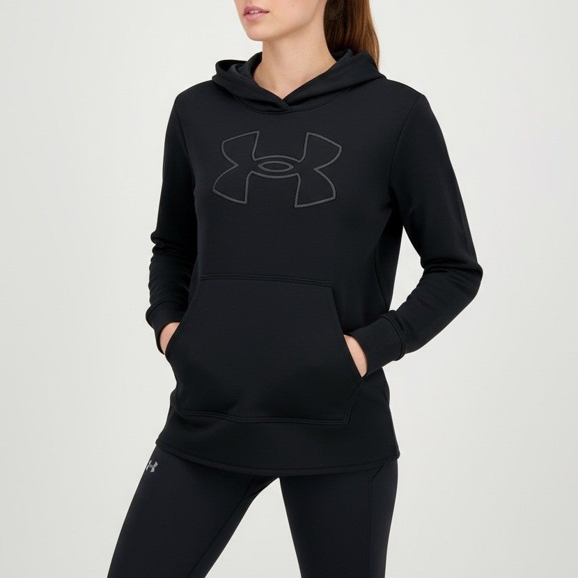 Under Armour Black Logo Hoodie Sweatshirt Size M