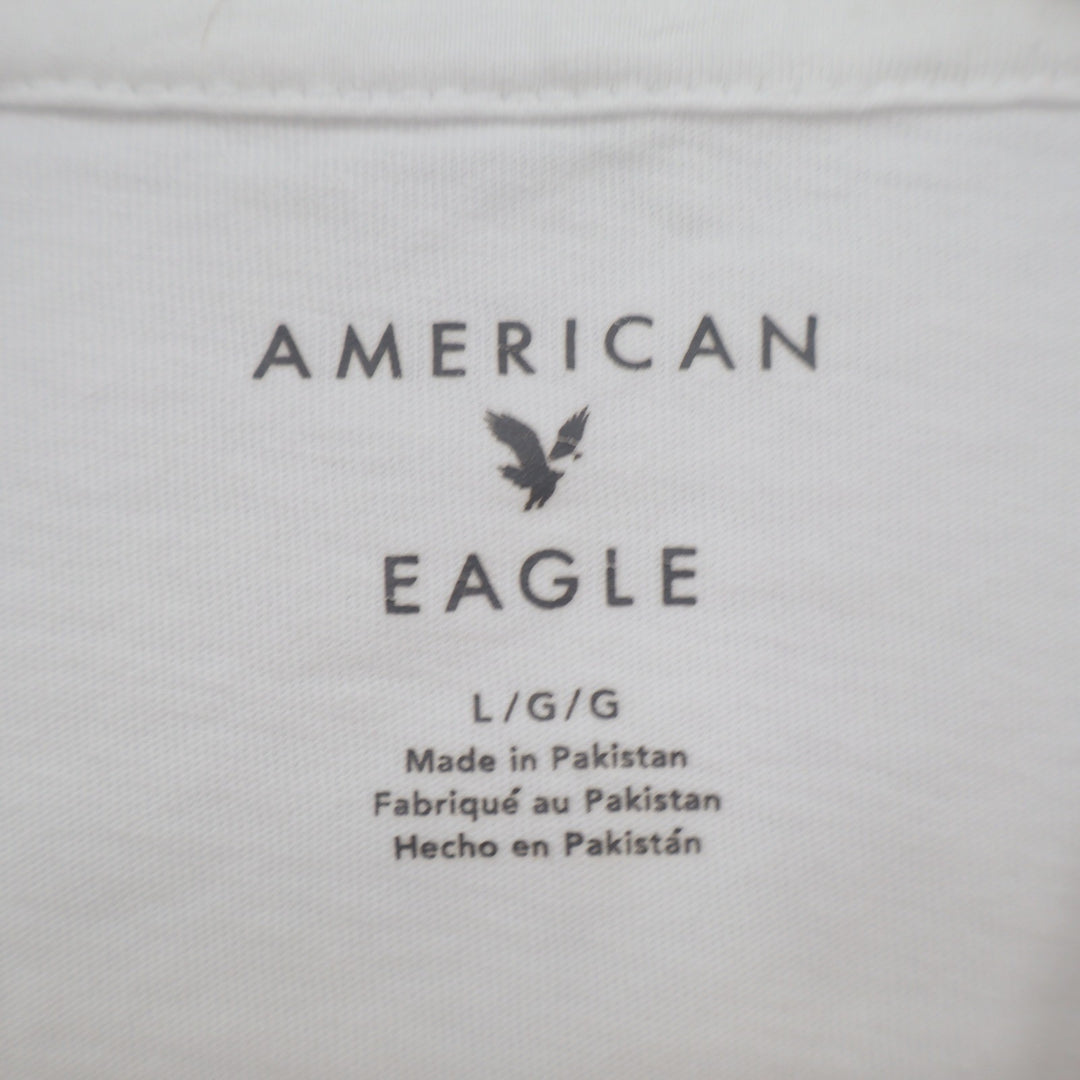 American Eagle Island Treats Fresh Fruit Graphic T-Shirt White Large