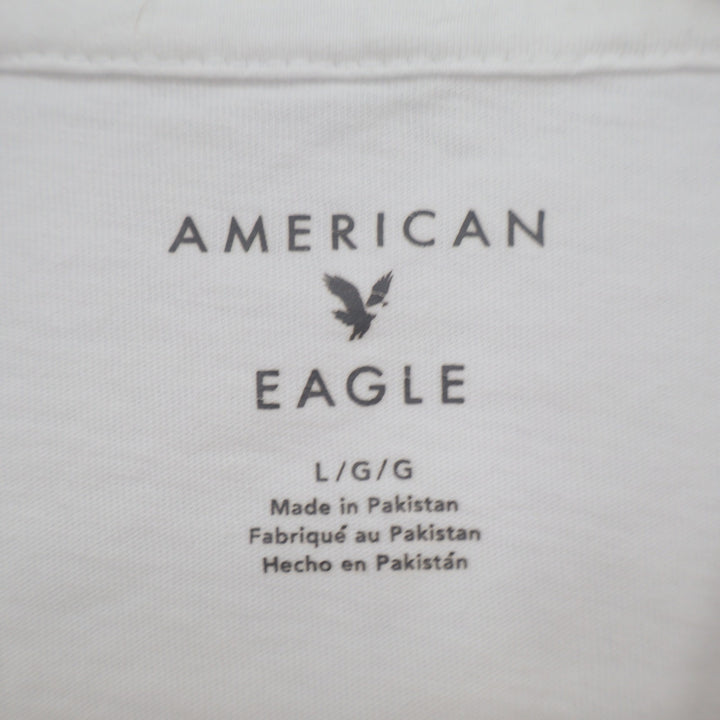 American Eagle Island Treats Fresh Fruit Graphic T-Shirt White Large