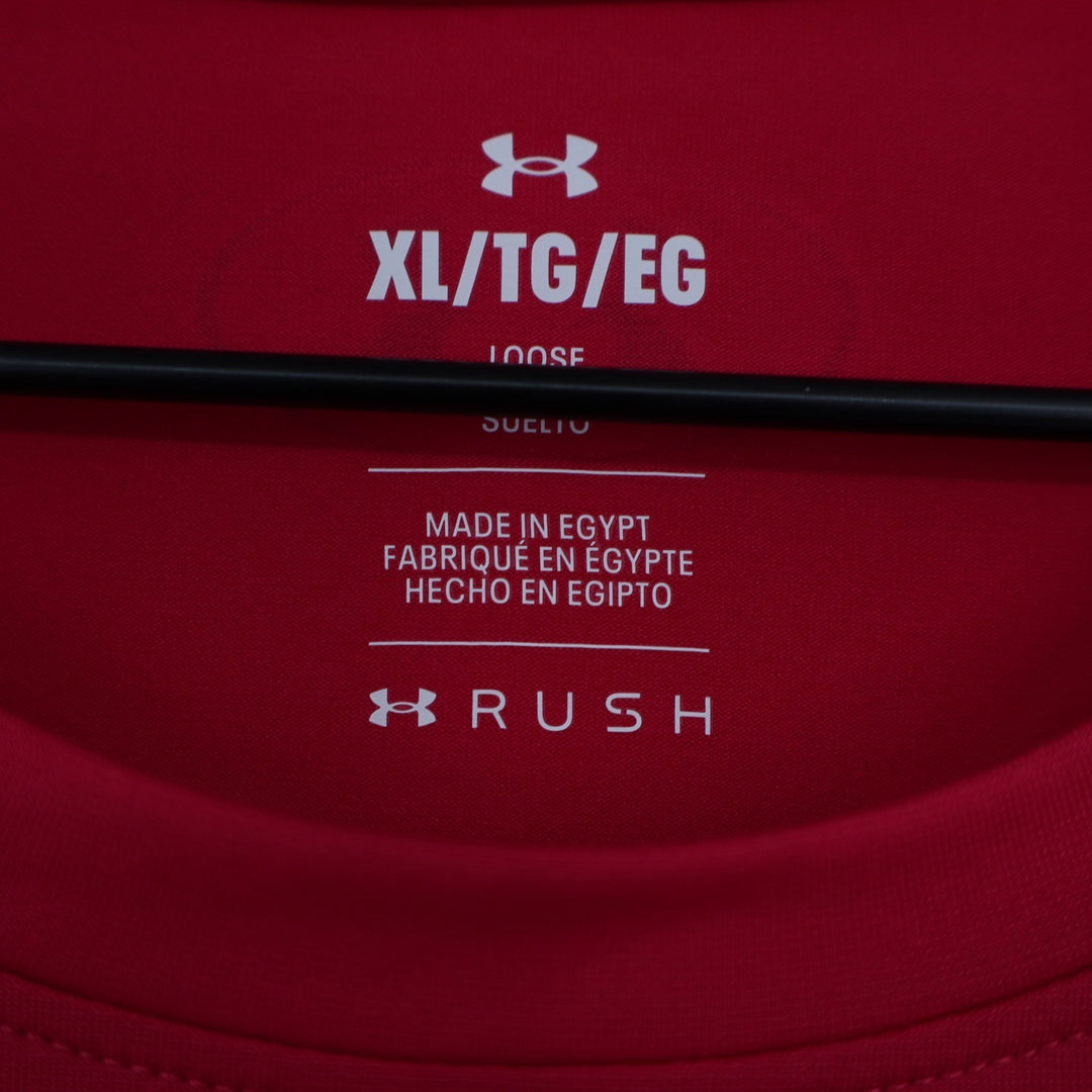 Under Armour Rush Vanish Energy SS Mens XL Red Training Shirt