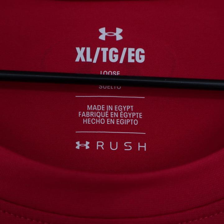 Under Armour Rush Vanish Energy SS Mens XL Red Training Shirt