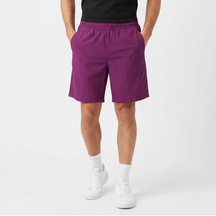 VRST Mens All-In Lined Training Shorts Black Cherry Purple 7 Inch Small NEW