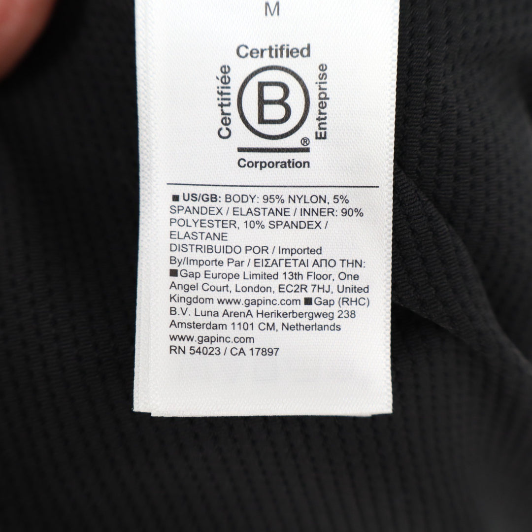 Athleta Soho Skort Womens Medium Black Nylon Stretch Zipper Pockets High Rise