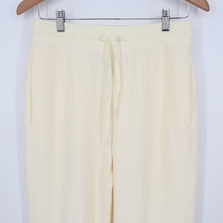 DSG So Soft Ottoman Jogger Womens Small Light Cream Ribbed Sweatpants