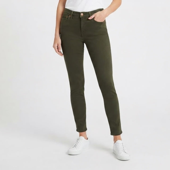 Celebrity Pink High Rise Ankle Skinny Jeans Olive Green Size 9