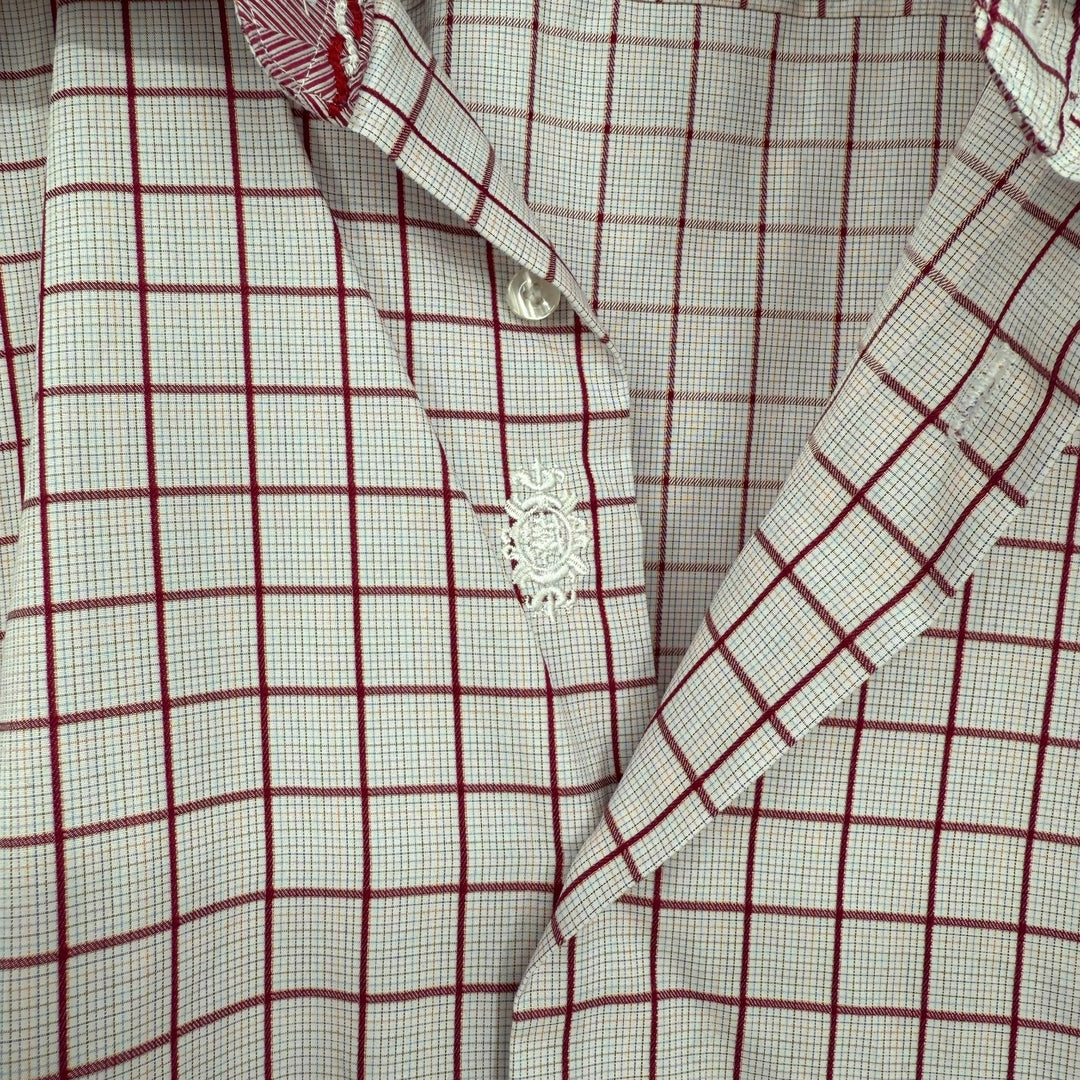 Robert Graham Shirt Mens Large Multicolor Plaid Knowledge Wisdom Faith Button Up