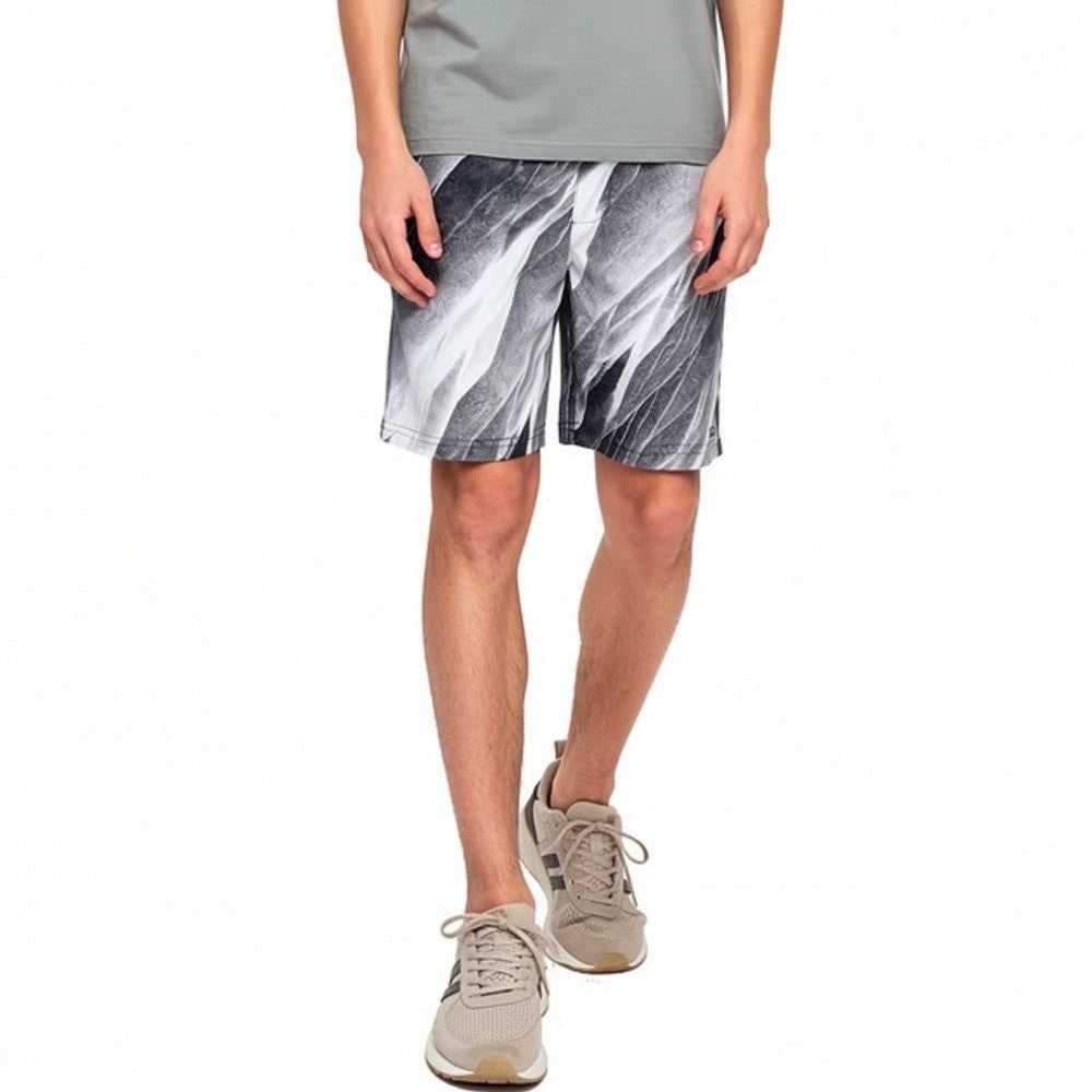 DSG Boys Agility Short Pure White AI Formation Print Size L 14-16