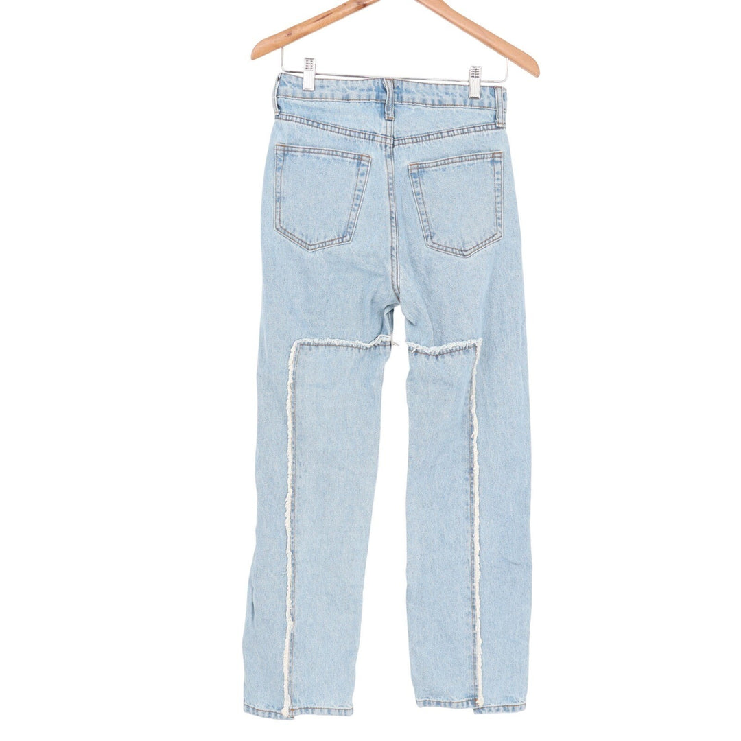 Princess Polly Carpenter Jeans Womens 2 Blue Denim Cotton Pockets Straight Leg
