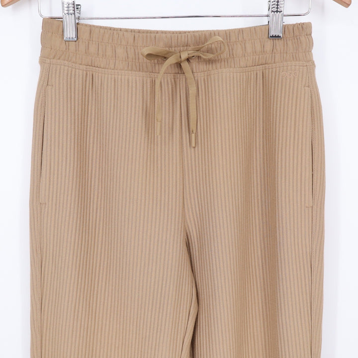 DSG So Soft Ottoman Jogger Womens XS Warm Stone Tan Ribbed Sweatpants