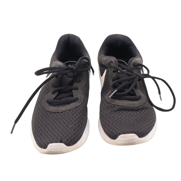 Nike Tanjun Womens 8.5 Running Shoes Black White Low Top Mesh Good