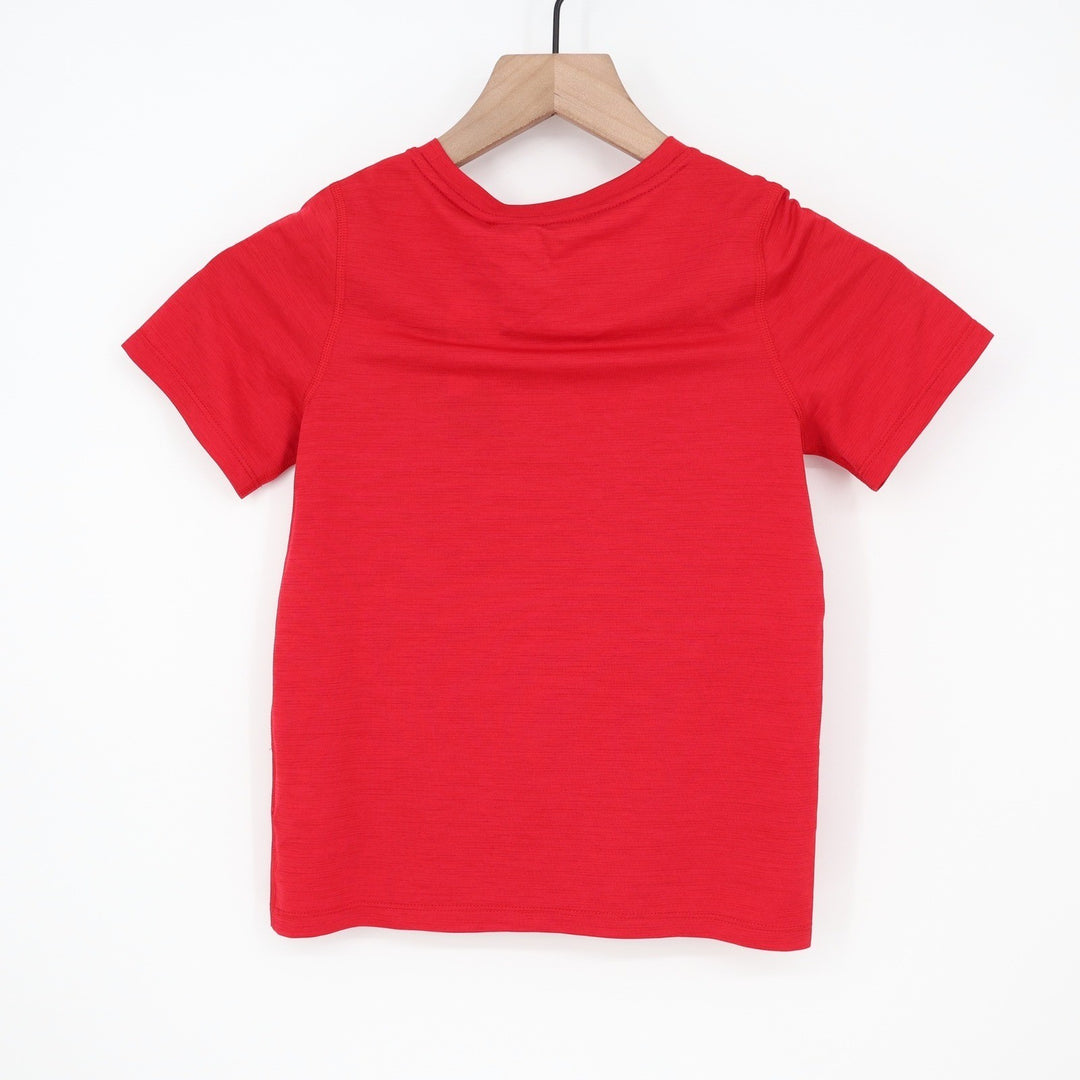DSG Boys XS 6-7 Movement Tee Team Red Heather Moisture Wicking Shirt