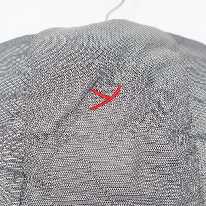 Yeti Puffer Jacket Mens Large Gray Full Zip Pockets Long Sleeve Hooded Outdoor