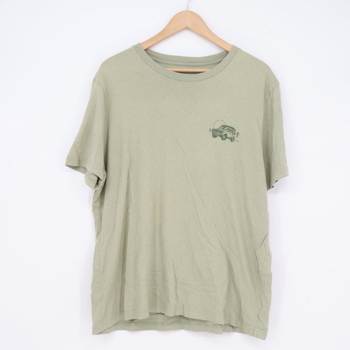 Old Navy Mens Large Sage Green Get Out There Desert Graphic T-Shirt 100% Cotton